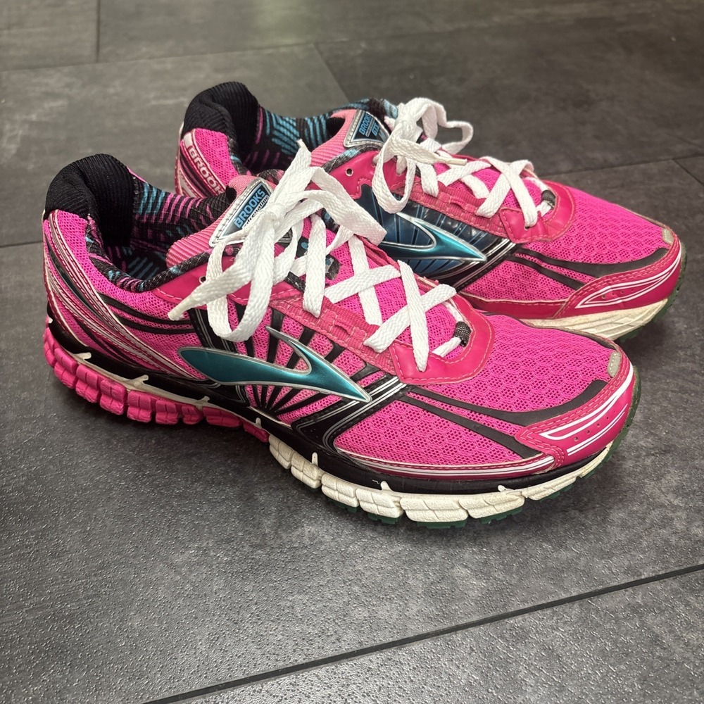 Brooks Adrenaline GTS 14 Women Running Shoe Sneaker Pink 9 M 1201511B605 - Picture 3 of 7